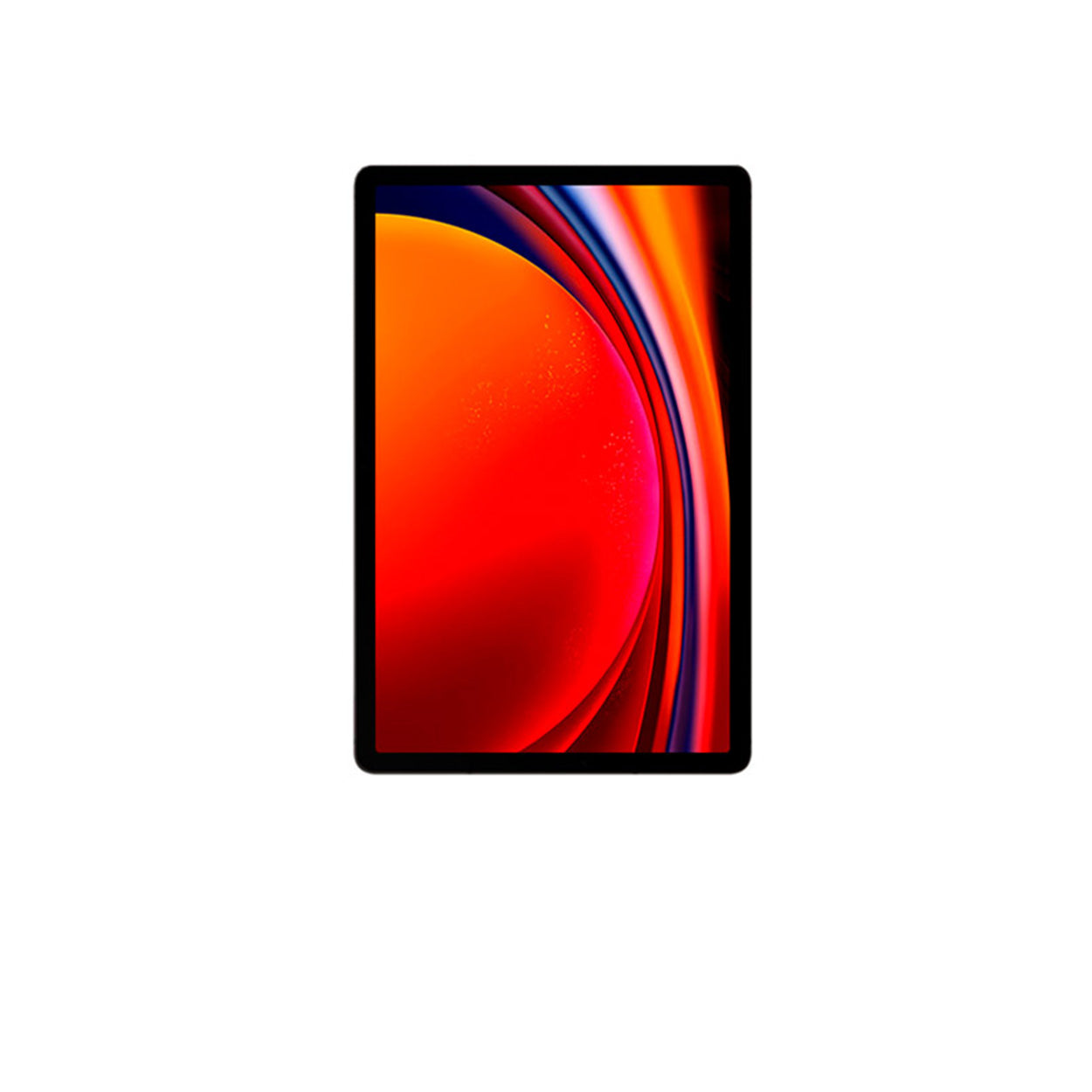 A tablet with a colorful display